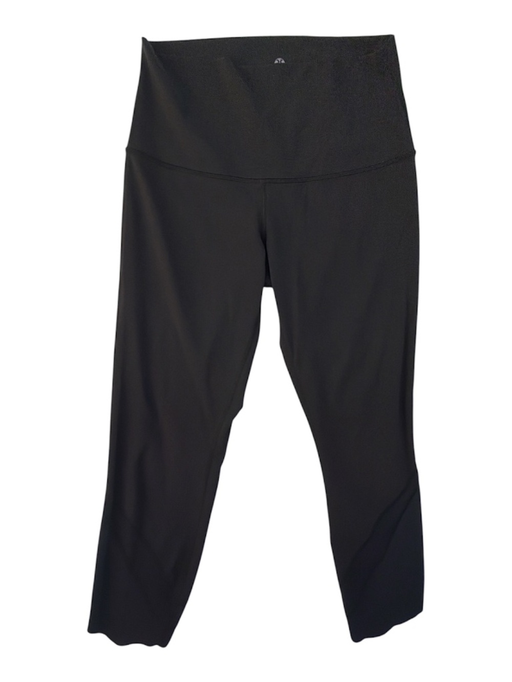 Lululemon Wunder Under Leggings Womens 8 Black High Rise Laser Mesh Scallop